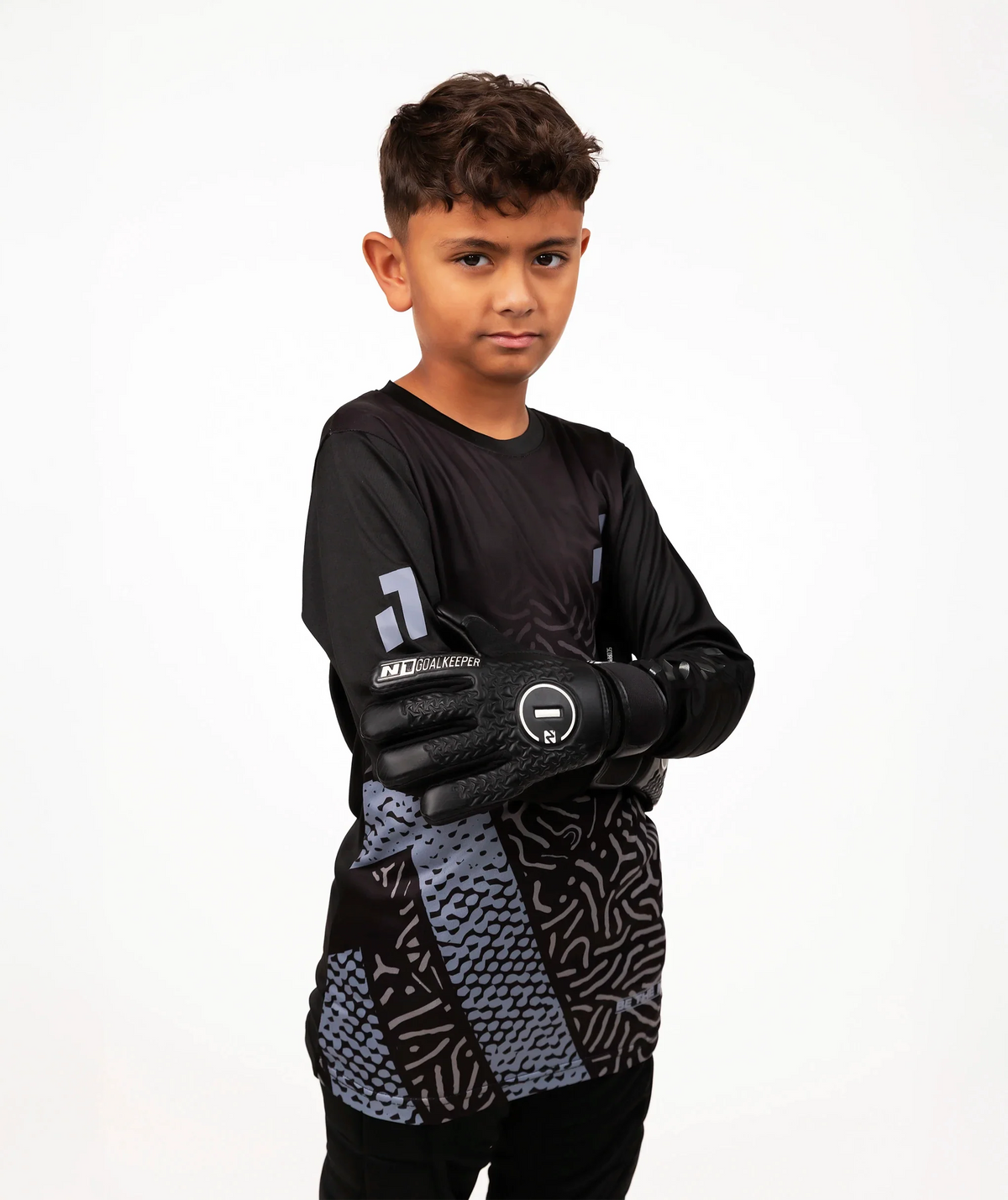 Camisola guarda-redes Criança Black#Color_Black