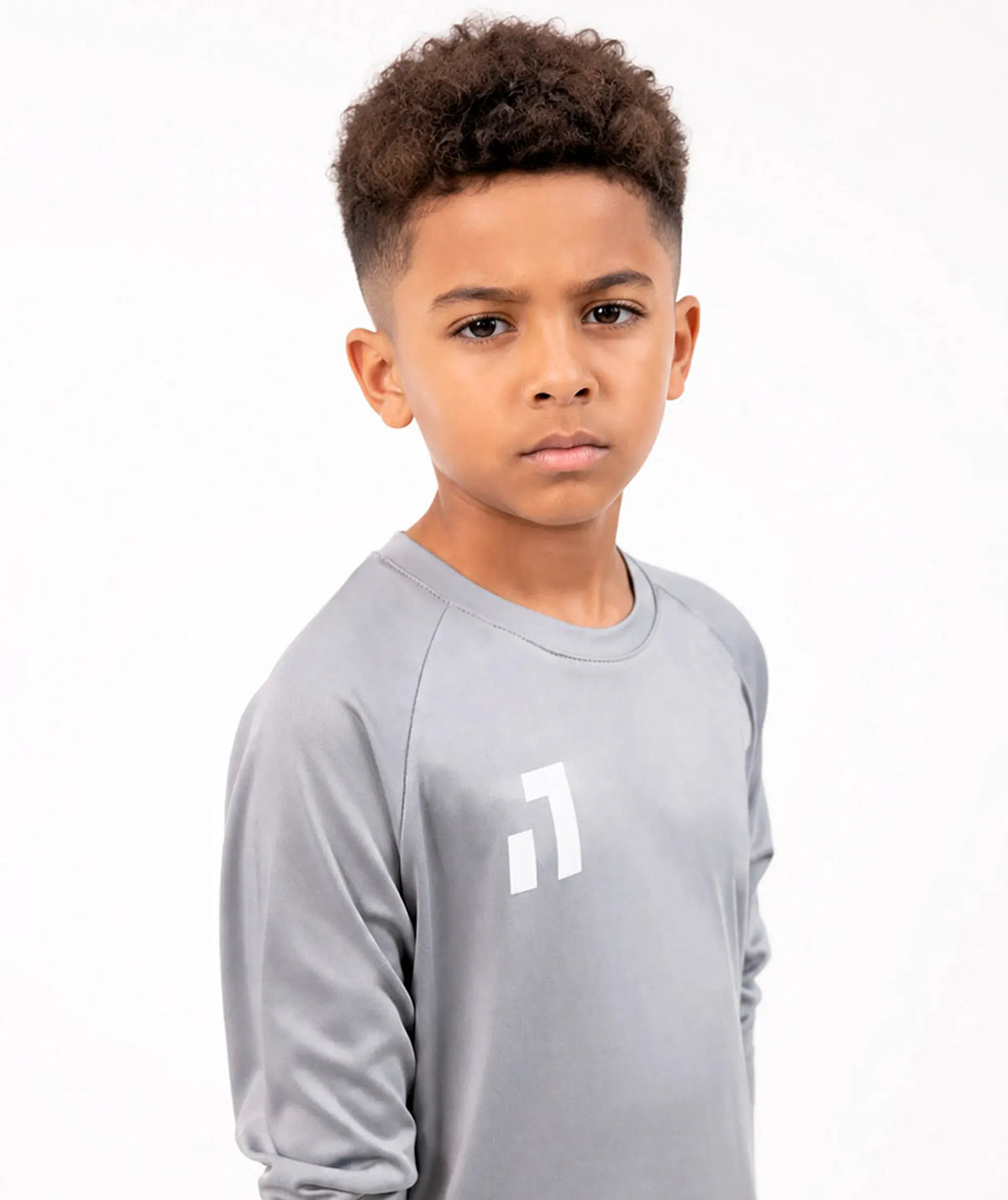 Camisola de treino manga comprida Criança Grey