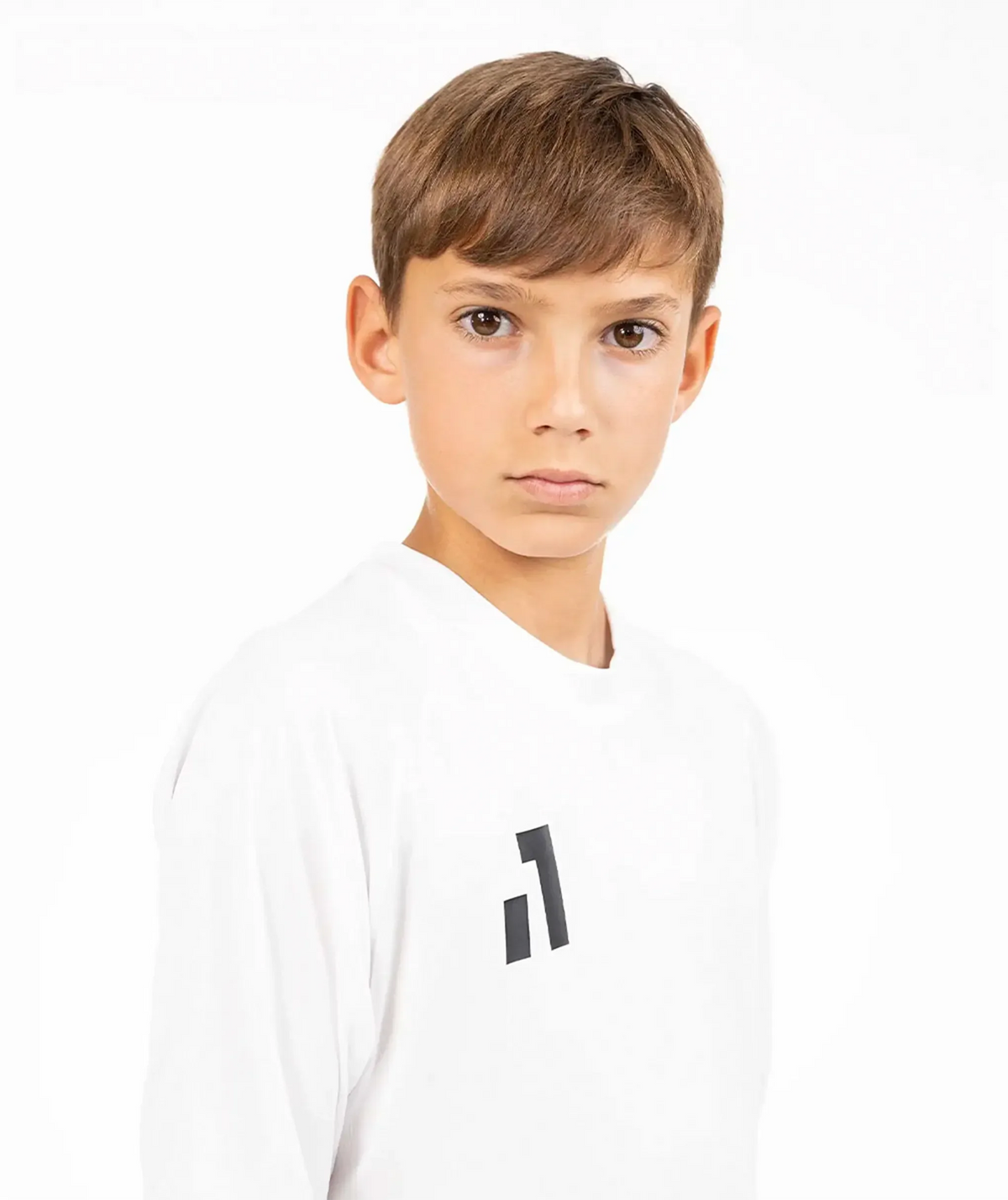 Camisola de treino manga comprida Criança White
