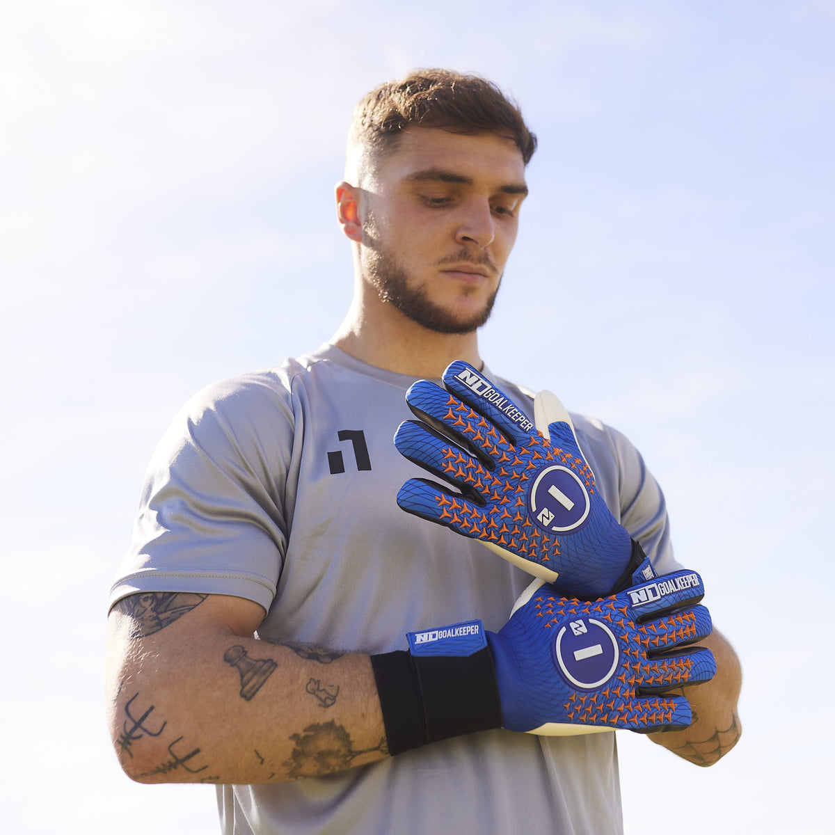 Luvas de guarda-redes Scorpius 2.0 UGT+ II Blue/Orange#Color_Blue/Orange