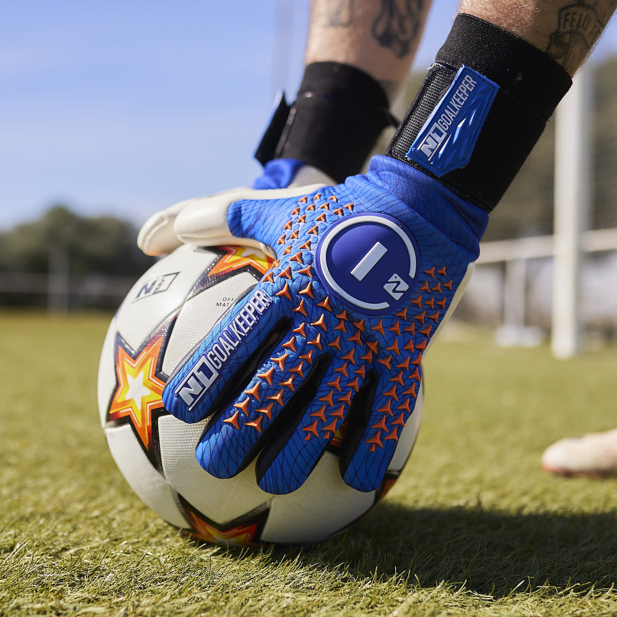 Luvas de guarda-redes Scorpius 2.0 UGT+ II Blue/Orange#Color_Blue/Orange