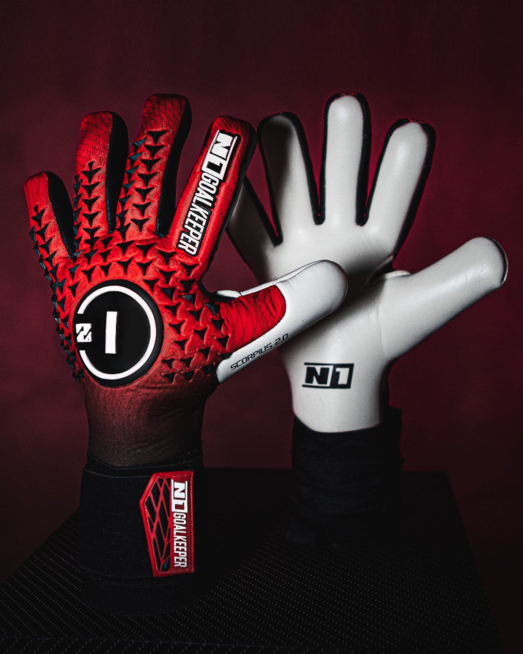 Luvas de guarda-redes Scorpius 2.0 UGT+ II Red I#Color_Red I