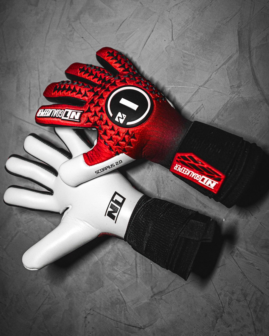 Luvas de guarda-redes Scorpius 2.0 UGT+ II Red I#Color_Red I