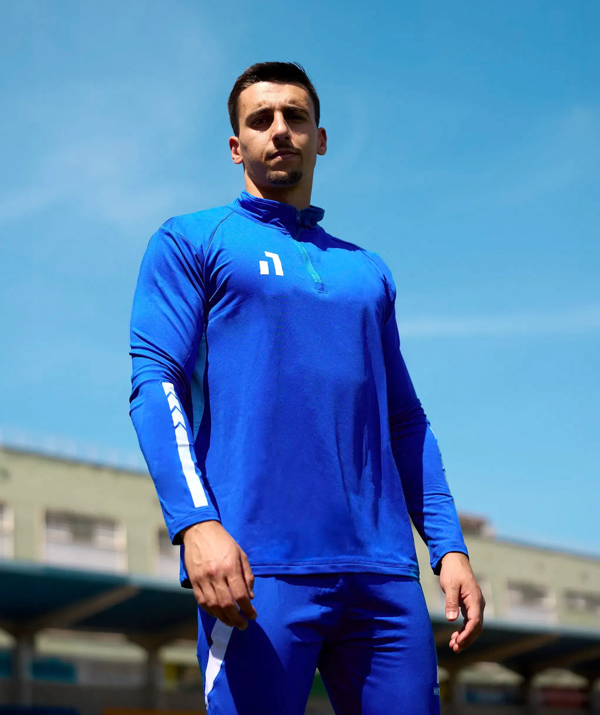 Sweatshirt técnica de treino Blue#Color_Blue